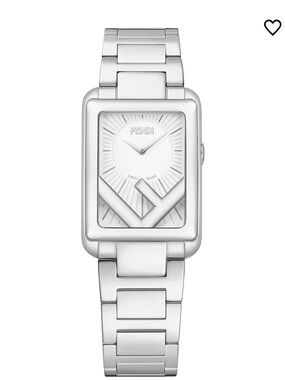 Fendi Silver Stainless Steel Women's Bracelet Watch